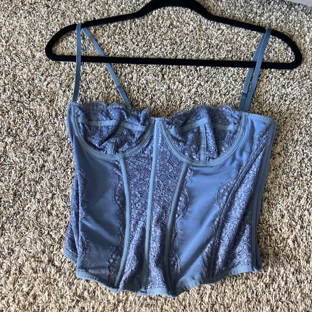 urban outfitters blue corset dress Urban Outfitters